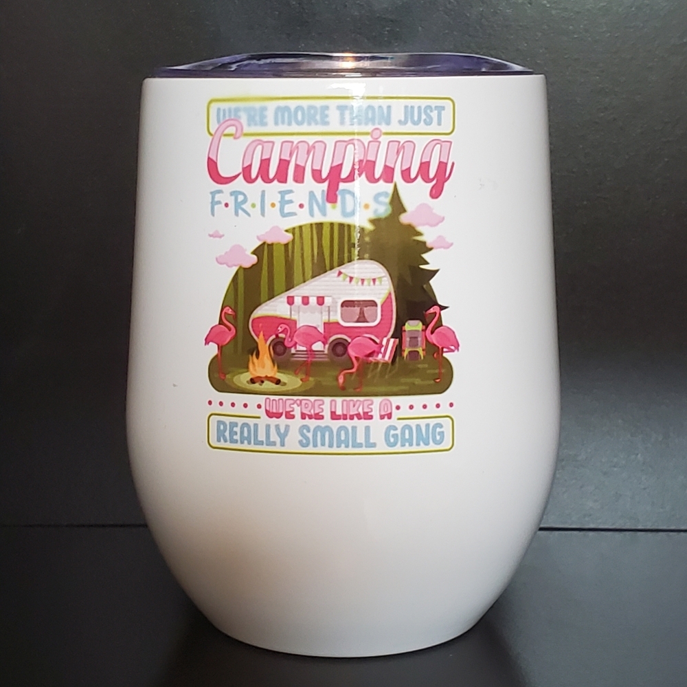 Camping Friends Insulated Wine Tumbler
